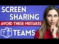 PROPERLY Share Your Screen in a Microsoft Teams Meeting For BEST Experience