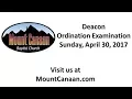 MCBC Deacon Ordination Examination