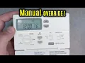 LUX Pro PCP511LC Manual TEMP Override Programmable 5-2 Day Thermostat TX1500E