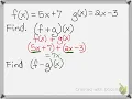 Function Notation with Operations part 1