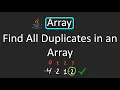 LeetCode - 442 Find All Duplicates in an Array Java