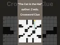 The Cat in the Hat author 2 wds Crossword Clue