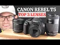 3 Must-Have Lenses for Canon Rebel T5 1200D DSLR Camera 2024 Edition