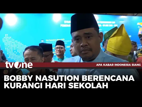 Bobby Nasution Usulkan Pengurangan Hari Sekolah