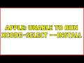 Apple Unable to run xcode-select -install 3 Solutions