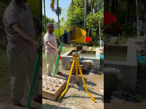 Homemade wind turbine for irrigation #viral #shorts