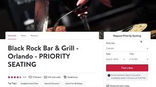 Black Rock Windermere - PRIORITY SEATING