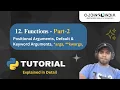 args and kwargs In Python Python Tutorials For Absolute Beginners In Hindi Coding India