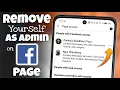 How to Remove Yourself as Admin on Facebook Page