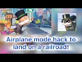 Airplane mode hack to land on a railroad in Monopoly GO