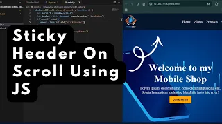 Sticky Header On Scroll Using JS