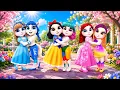 Princesses Meet Social Media Girls Cinderella Snow White Ariel My Talking Angela 2