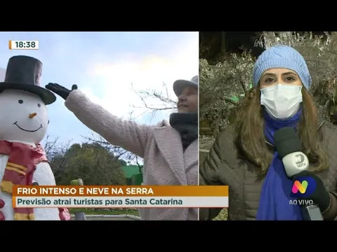 Frio intenso e neve na Serra: previsão atrai turistas para SC