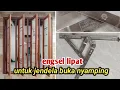Lagu cara pasang engsel casement jendela lipat buka nyamping