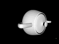 3D Software Rendering - Flat Shading Teapot