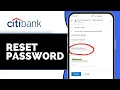 How to Reset Citibank Password Recover Your Citibank Account Access 2025