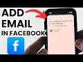 How to Add Email in Facebook - 2026