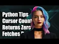 python cx - oracle cursor rowcount returning 0 but cursor fetchall returns data