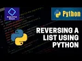Reversing a list using Python Programmer Saiyam Python