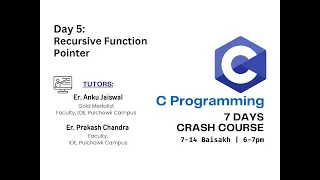 Day 5 Recursive Function Pointer