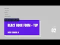 React Hook Form Yup in Chakra UI