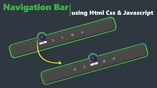 Navigation bar using html css and javascript magic navigation menu indicator
