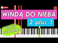 Lagu WINDĄ DO NIEBA (2 plus 1) - Piano Keyboard Tutorial - SUPER ŁATWA WERSJA