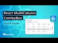 React MultiColumn ComboBox The Ultimate Feature Walkthrough