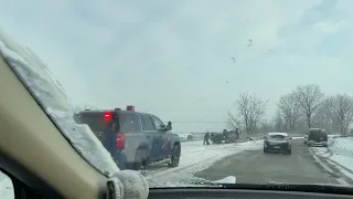 Bad accident aftermath Monroe Michigan