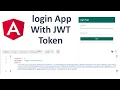 Angular Login App with JWT token authentication Angular crud application