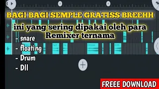 Download FREE SEMPLE || FL STUDIO MOBILE || SNARE,KENDANG,DRUM,DLL MP3