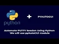 Putty Automation with Python Using pyAutoGUI module