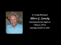 Funeral Service for Albert G Zamsky