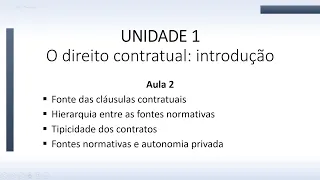AULA 2   Fonte e hierarquia das cláusulas contratuais