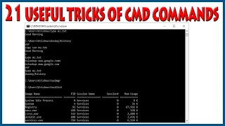 21 Tricks of Windows Command Prompt cmd commands cmd tricks