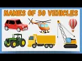 Learn Vehicle Names For Kids Types of Vehicles in English Mode of Transport Fun Factory Kids