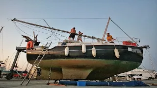 Stepping Our Mast (D.I.Y.) – What Could Go Wrong? | Wildlings Sailing