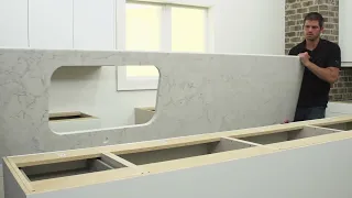 CustomCraft Countertops Quartz prep and inspect - 1 of 5
