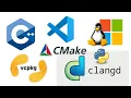 C modern windows development environment with vscode from scratch