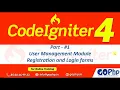 Create Register and Login forms CodeIgniter 4 Tutorials