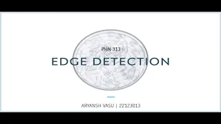 Edge-detection in image processing using convolution