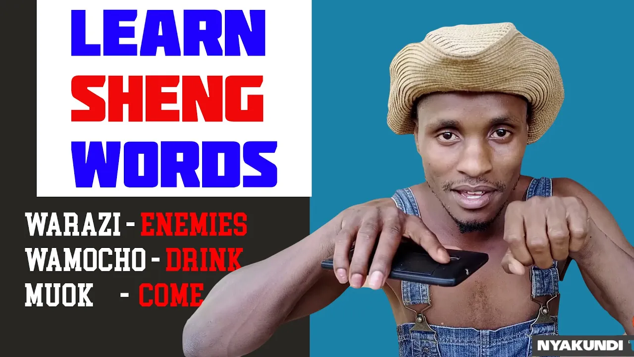 Nyakundi Teaches SHENG ya Madocho wa Kanairo na Mbogi Genje - Sheng words & their meanings - Comedy