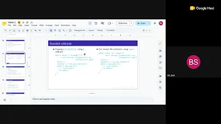 Week 5 Session 1 - JAVA
