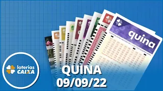 Resultado da Quina - Concurso nº 5945 - 09/09/2022