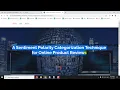 A Sentiment Polarity Categorization Technique for Online Product Reviews Java IEEE Project