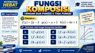 Cara Mudah Fungsi Komposisi Dengan Dua Fungsi & Tiga Fungsi