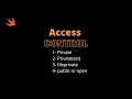 Access control in Swift iOS 15 0