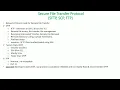 File Transfer Protocols SFTP SCP FTP