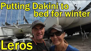 Putting Dakini to bed for winter on Leros, Greece! (Sailing Dakini – Leave to Roam Ep. 113)
