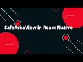 SafeAreaView in React Native React Native Tutorial